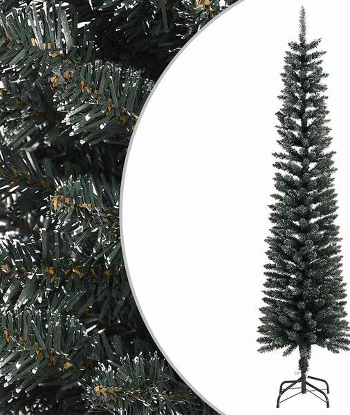 Zöld PVC vékony műkarácsonyfa állvánnyal 240 cm