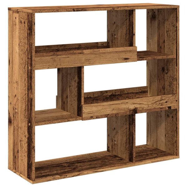 Antik fa színű szerelt fa térelválasztó 100 x 33 x 94,5 cm