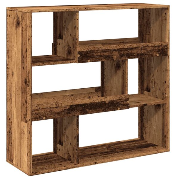 Antik fa színű szerelt fa térelválasztó 100 x 33 x 94,5 cm