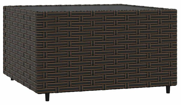 VidaXL 3 részes Kerti Ülőgarnitúra - Barna Polyrattan