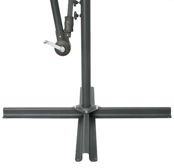 300 cm-es Konzolos Napernyő - Azúrkék - LED Világítással