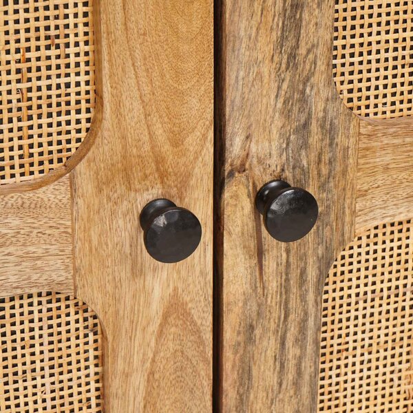 Széf 3 pcs Barna 180 x 33 x 75 cm Tömör Mangófát
