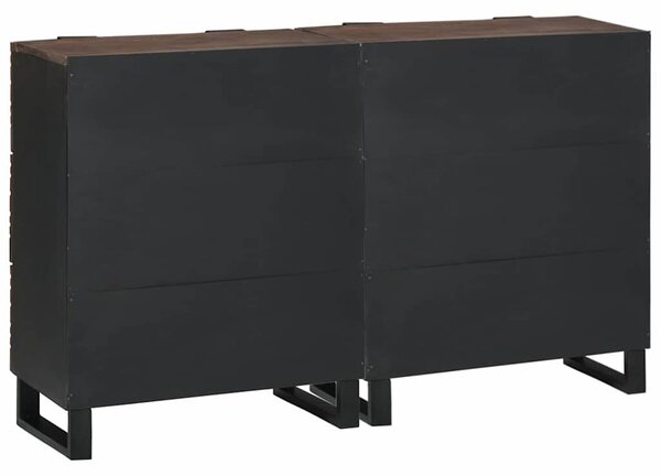 Tálalószekrény készlet fiókkal 2 pcs Dió 60 x 33,5 x 75 cm