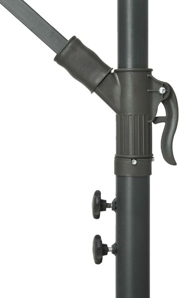 300 cm-es Konzolos Napernyő - Azúrkék - LED Világítással
