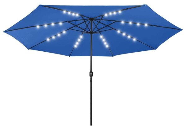 Napernyő LED-del - Azúrkék - 400 cm