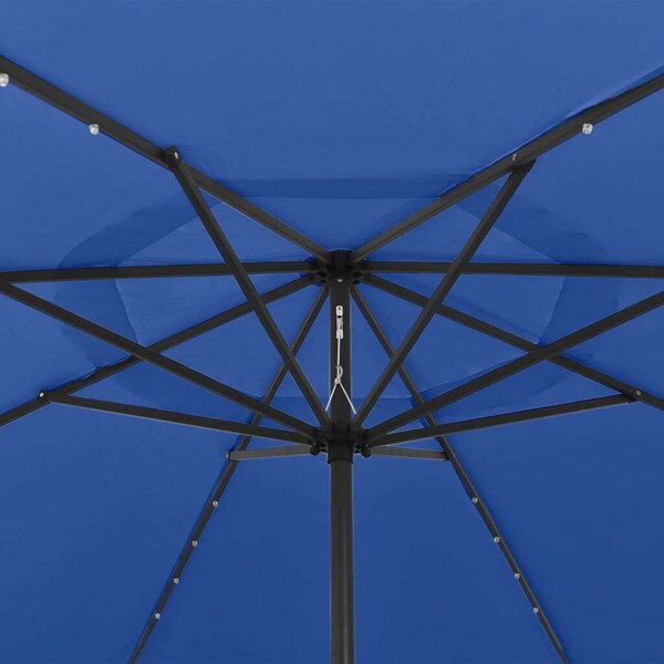 Napernyő LED-del - Azúrkék - 400 cm