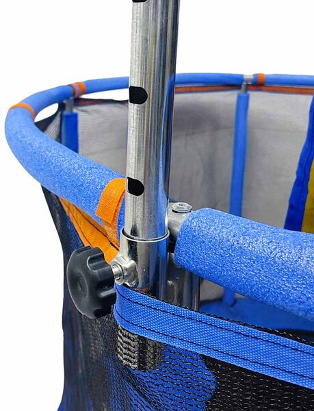 Gyermek trambulin kerti labda háló kosárlabda 150cm kék