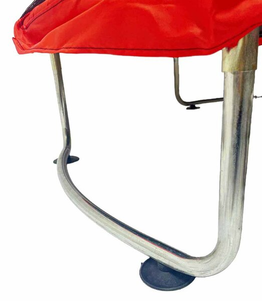 Gyermek trambulin kerti labda háló kosárlabda 150cm, piros