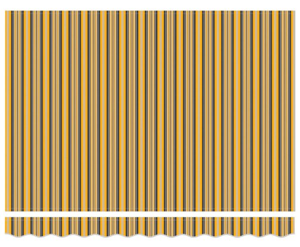 Behúzható napellenző Sárga és Szürke 300 x 250 cm