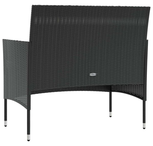 VidaXL Polyrattan Kerti Ülőgarnitúra - 16 részes - Fekete