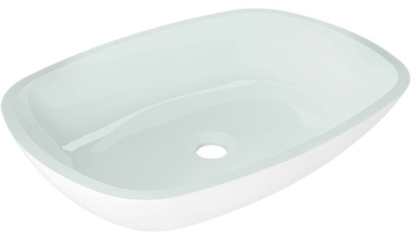 Mexen Araks 54 x 39 cm-es fehér üvegasztali mosdókagyló - 24155430