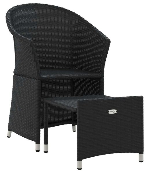 VidaXL Polyrattan Kerti Ülőgarnitúra - 2 részes