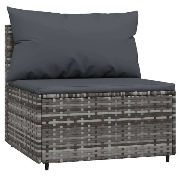 VidaXL Polyrattan Kerti Ülőgarnitúra - 4 Fős - Szürke