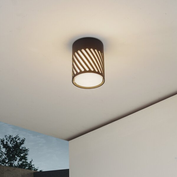 Kültéri Lámpa Lindby, Lurinda, dimmable, Fekete, Erkély, Alumínium, Modern