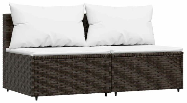 VidaXL 3 részes Kerti Ülőgarnitúra - Barna Polyrattan