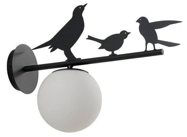 Kültéri Lámpa Lindby, Lintu Bird, dimmable, Fekete, Erkély, Fém, Vidéki otthon / Rusztikus