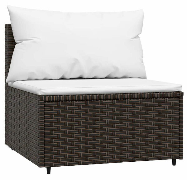 VidaXL 3 részes Kerti Ülőgarnitúra - Barna Polyrattan