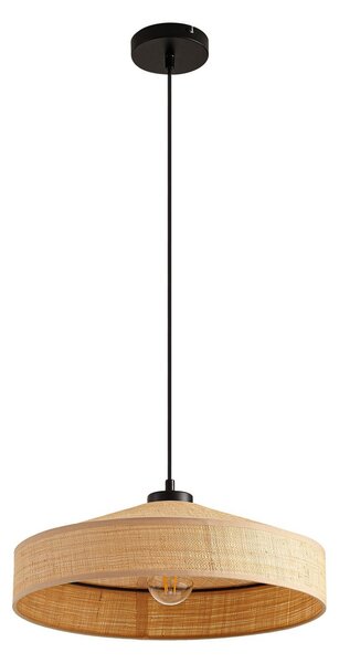 Függőlámpa Lindby, Haldor, dimmable, Bézs, Nappali, Fa, Skandináv