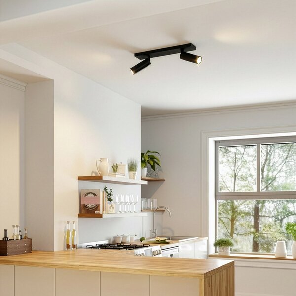 Mennyezeti Lámpa Arcchio, Brinja Slim, dimmable, Fekete, Folyosó, Alumínium, Modern