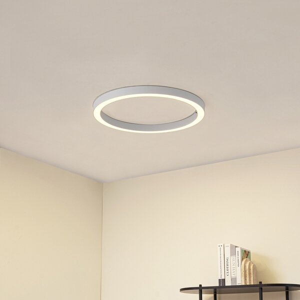 Mennyezeti Lámpa Lucande, Neor, dimmable, Fehér, Folyosó, Fém, Modern