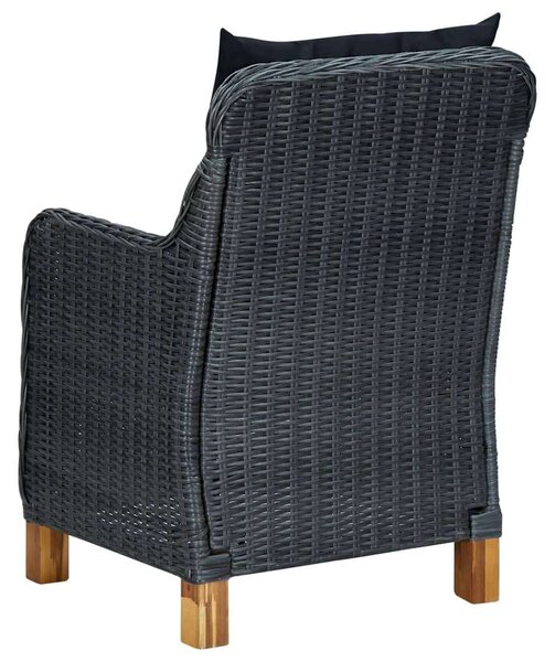 Polyrattan Kültéri Étkezőgarnitúra - 9 részes