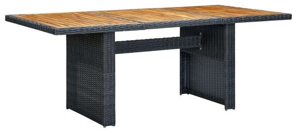 Polyrattan Kültéri Étkezőgarnitúra - 9 részes