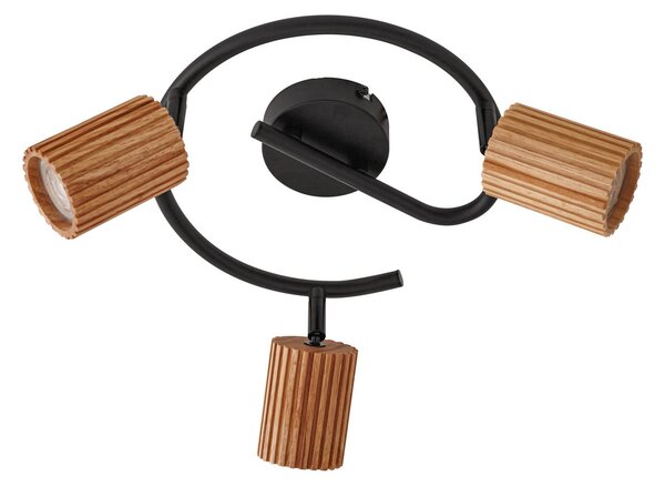 Mennyezeti Lámpa Lindby, Stralino, dimmable, Fa, Folyosó, Fa, Modern