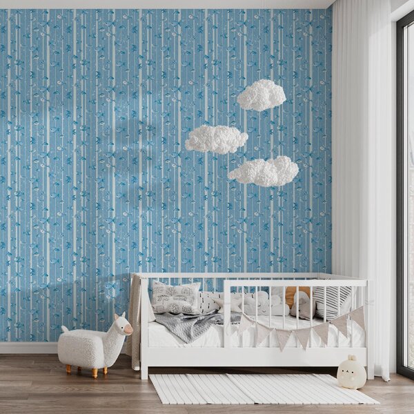 Tapéta Halak a víz alatt, Tapétá geometria, Tapétá geometria csíkok, a00127 : Uwalls.hu