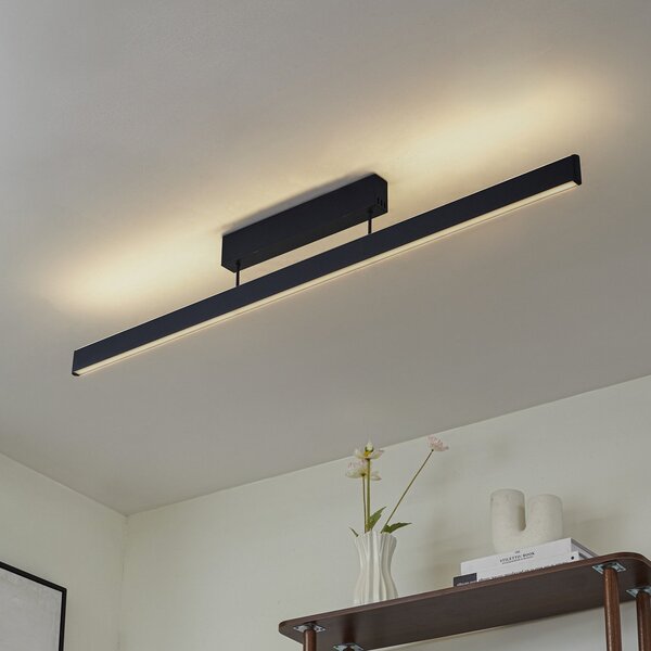 Mennyezeti Lámpa Lucande, Mylosh, dimmable, Fekete, Étkező, Alumínium, Modern