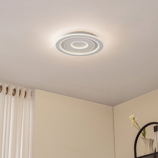 Mennyezeti Lámpa Lindby, Lorvik, dimmable, Fehér, Nappali, Fém, Modern
