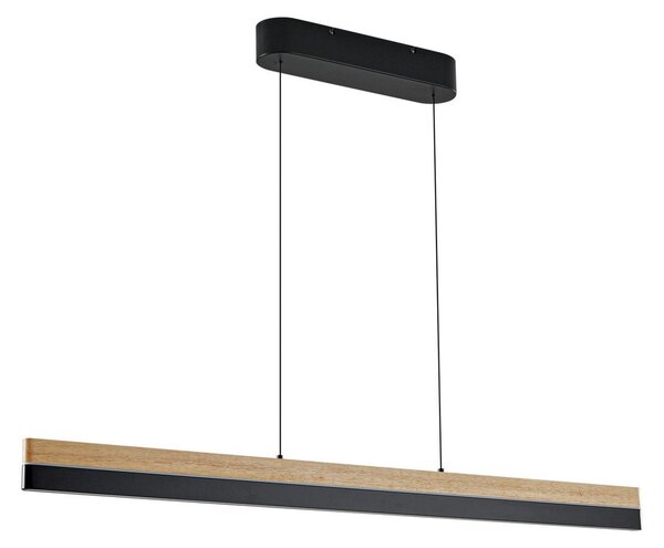 Függőlámpa Lucande, Holven, dimmable, Fa, Étkező, Fa, Modern