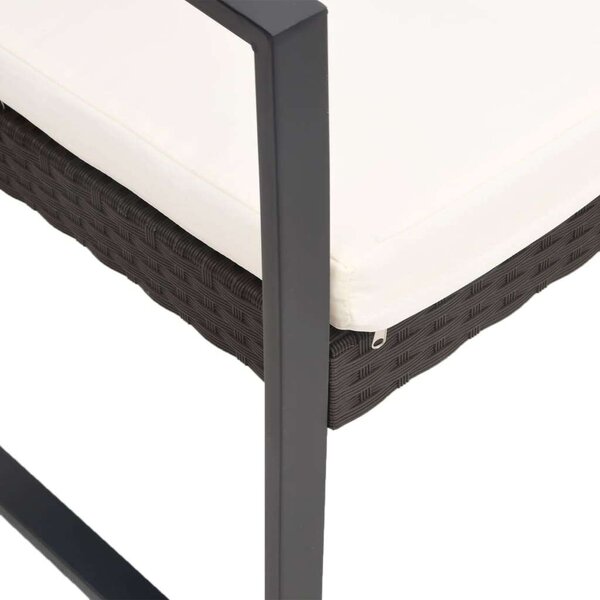 VidaXL - 2 Személyes Kerti Szett - PP-Rattan - Barna