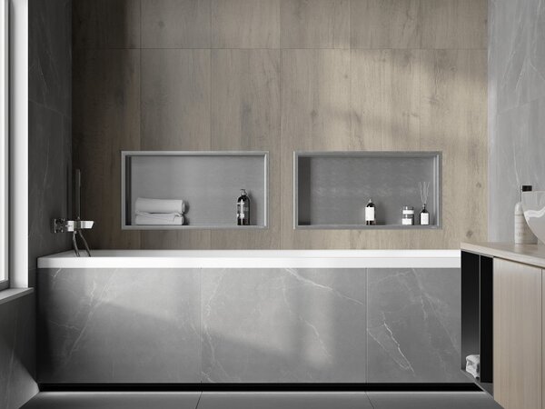 Mexen X-Wall-R 60 x 30 cm-es peremes fali polc, inox - 1910603010