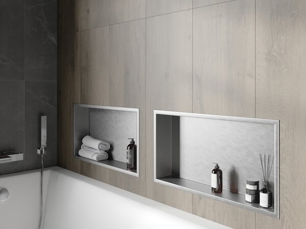 Mexen X-Wall-R 60 x 30 cm-es peremes fali polc, inox - 1910603010