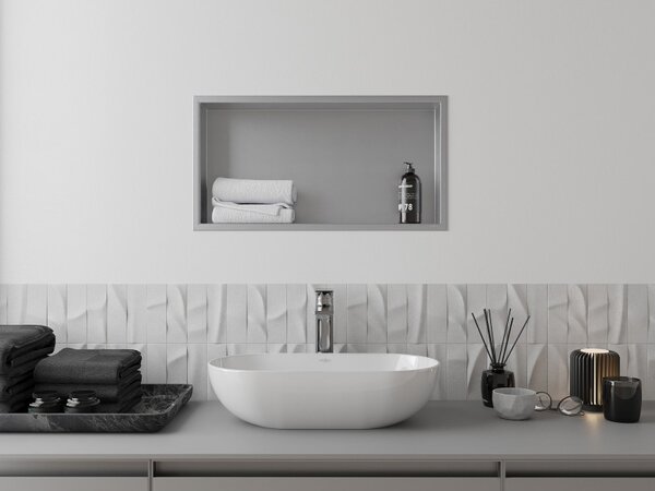 Mexen X-Wall-R 60 x 30 cm-es peremes fali polc, inox - 1910603010