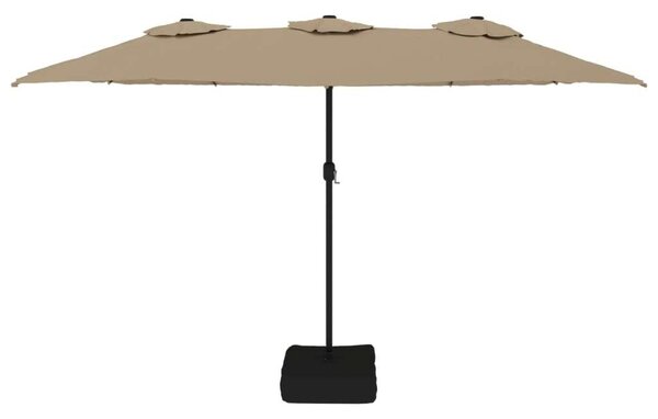 VidaXL Dupla Tetős Napernyő - LED - 449x265 cm