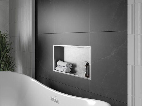 Mexen X-Wall-R 60 x 30 cm-es peremes fali polc, inox - 1910603010