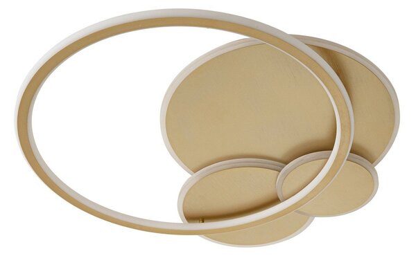 Mennyezeti Lámpa Lucande, Circulo, dimmable, Arany / Sárgaréz, Nappali, Fém, Modern