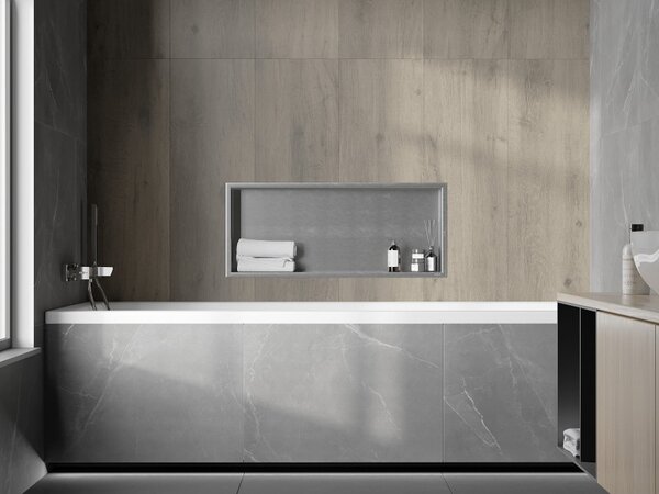 Mexen X-Wall-R 75 x 30 cm-es peremes fali polc, inox - 1910753010