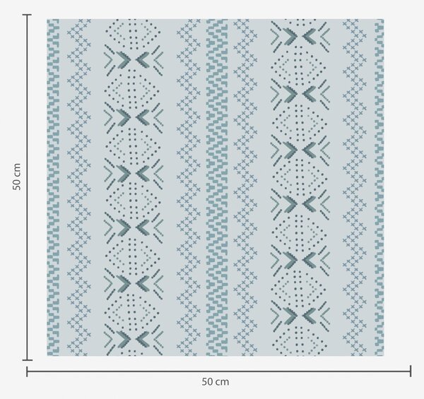 Tapéta Geometria ukrán hímzéssel kék háttérrel, Absztrakt tapétá, a00139 : Uwalls.hu
