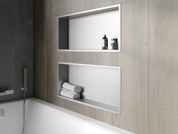 Mexen X-Wall-R 75 x 30 cm-es peremes fali polc, inox - 1910753010