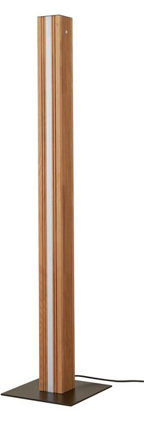 Állólámpa Lucande, Lieske, dimmable, Fa, Nappali, Fa, Modern