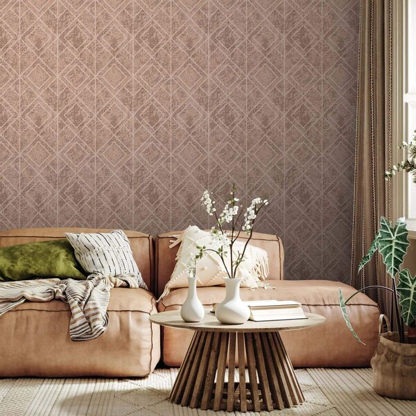 Tapéta Geometrikus rombuszok texturált háttéren, Absztrakt tapétá, a00141 : Uwalls.hu