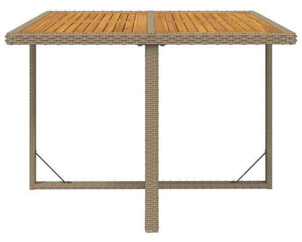 VidaXL Kerti Étkezőgarnitúra - Polyrattan - 9 részes - Bézs