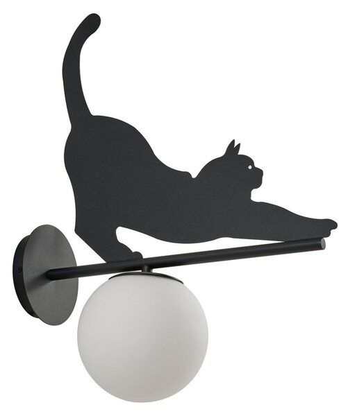 Kültéri Lámpa Lindby, Katti Cat, dimmable, Fekete, Erkély, Fém, Vidéki otthon / Rusztikus