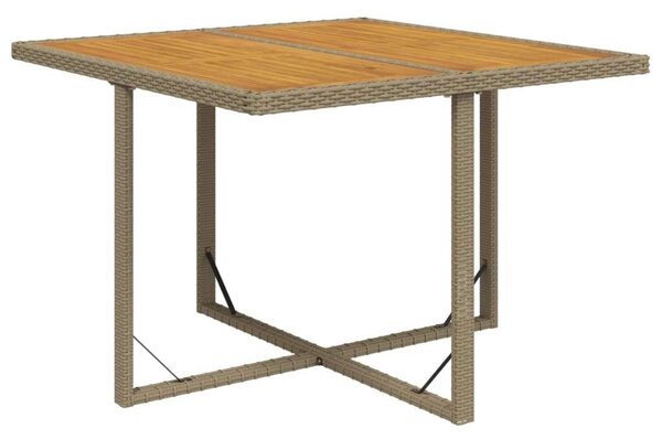 VidaXL Kerti Étkezőgarnitúra - Polyrattan - 9 részes - Bézs