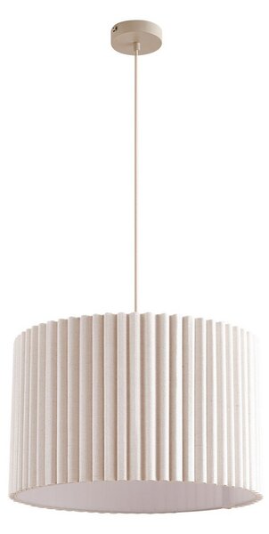 Függőlámpa Lindby, Libbie, dimmable, Bézs, Nappali, Szövet / Textília, Skandináv