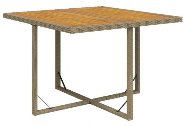 Polyrattan Kerti Étkezőgarnitúra - 5 részes - Bézs