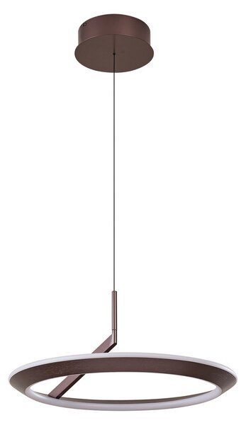 Függőlámpa Lucande, Eldra, dimmable, Barna / Rozsdabarna, Nappali, Fém, Modern