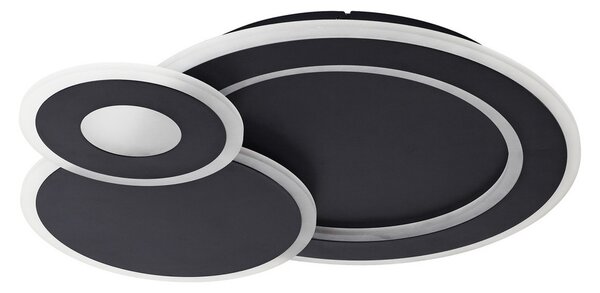 Mennyezeti Lámpa Lindby, Briar, dimmable, Fekete, Nappali, Műanyag, Modern
